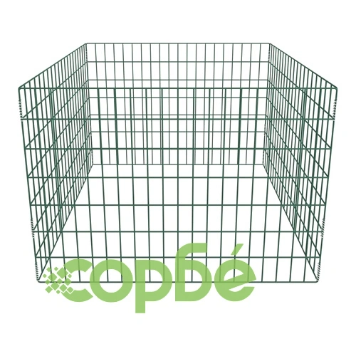 Квадратен мрежест градински компостер, 100x100x70 см ➤ топ цена ➤ sorbe.bg