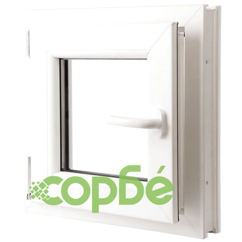 Двоен PVC прозорец с двуосно отваряне, дясна дръжка, 500 х 500 мм ➤ топ цена ➤ sorbe.bg