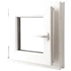 Двоен PVC прозорец с двуосно отваряне, дясна дръжка, 500 х 500 мм