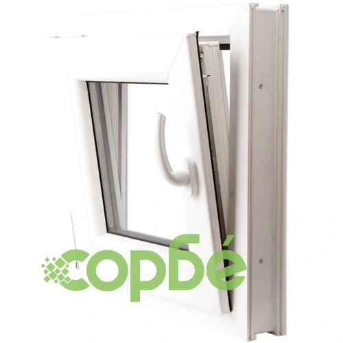 Двоен PVC прозорец с двуосно отваряне, дясна дръжка, 500 х 500 мм ➤ топ цена ➤ sorbe.bg