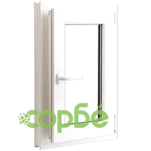 Двоен PVC прозорец с двуосно отваряне, лява дръжка, 500 х 750 мм ➤ топ цена ➤ sorbe.bg