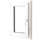 Двоен PVC прозорец с двуосно отваряне, дясна дръжка, 500 х 750 мм