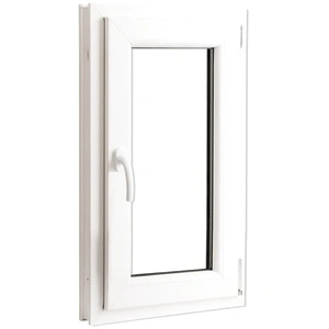 PVC прозорец с двуосно дясно отваряне 600 х 1000 мм, двоен стъклопакет