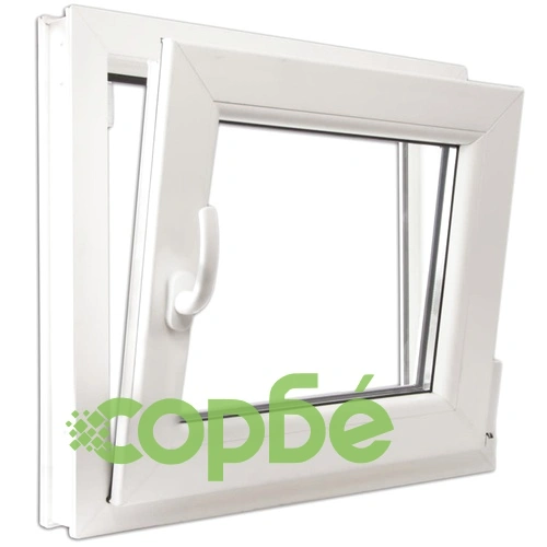 Двоен PVC прозорец с двуосно отваряне, лява дръжка, 600 х 600 мм ➤ топ цена ➤ sorbe.bg