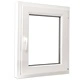 Двоен PVC прозорец с двуосно отваряне, лява дръжка, 600 х 800 мм