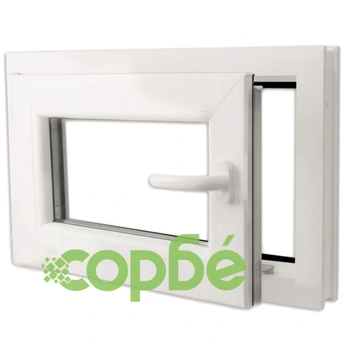 Двоен PVC прозорец с двуосно отваряне, дясна дръжка, 600 х 400 мм ➤ топ цена ➤ sorbe.bg