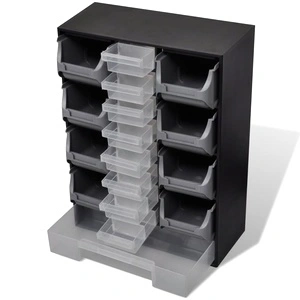 Шкафче за инструменти със 17 чекмеджета, за ателие