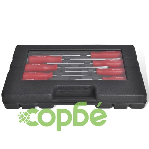 Комплект отвертки в черна кутия - 12 броя ➤ топ цена ➤ sorbe.bg