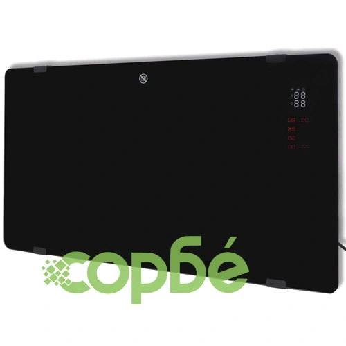 Черен конвекторен отоплител 2000 W ➤ топ цена ➤ sorbe.bg