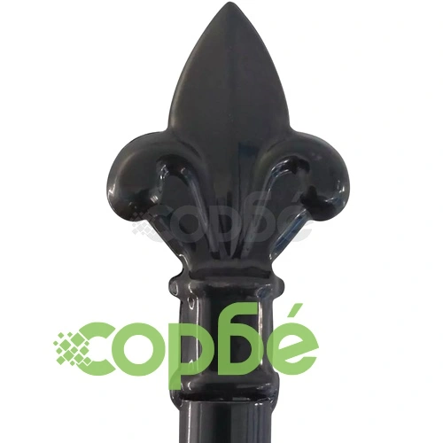 Оградна порта с двойна врата и пики, 300 x 225 см ➤ топ цена ➤ sorbe.bg