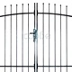 Двойна градинска врата със заострени върхове, 300 х 248 см