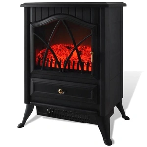 Електрическа камина с пламъчета от горящи дървени трупи 1850 W