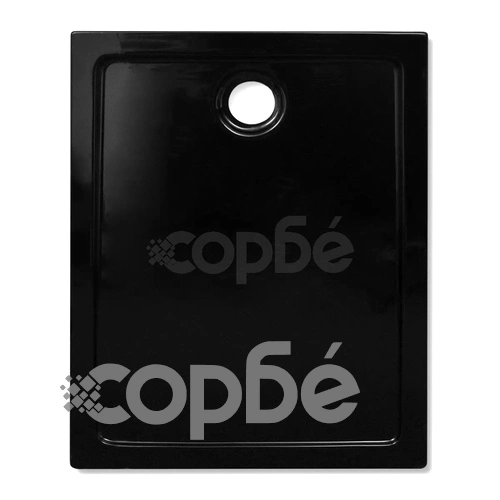 Правоъгълно ABS душ корито, черно, 70x90 см ➤ топ цена ➤ sorbe.bg