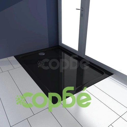 Правоъгълно ABS душ корито, черно, 70x100 см ➤ топ цена ➤ sorbe.bg