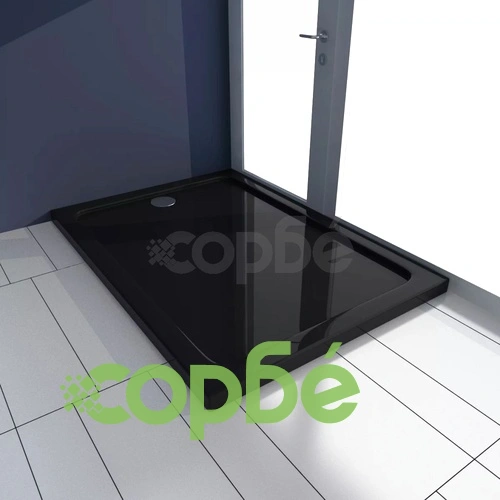 Правоъгълно ABS душ корито, черно, 70x100 см ➤ топ цена ➤ sorbe.bg