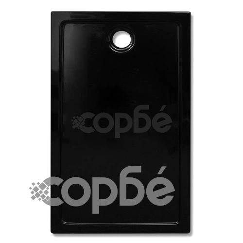 Правоъгълно ABS душ корито, черно, 70x120 см  ➤ топ цена ➤ sorbe.bg