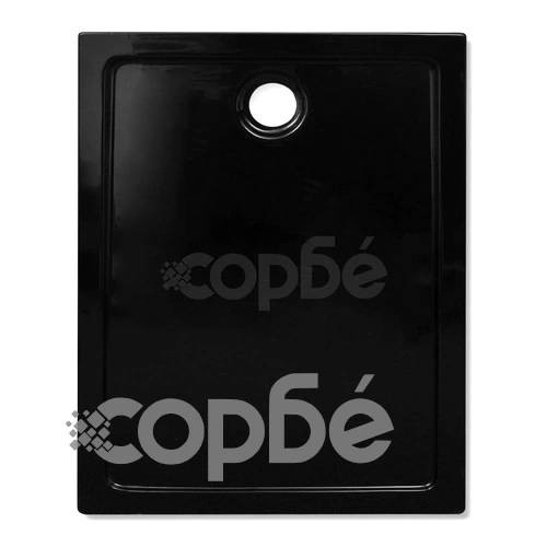 Правоъгълно ABS душ корито, черно, 80x100 см ➤ топ цена ➤ sorbe.bg