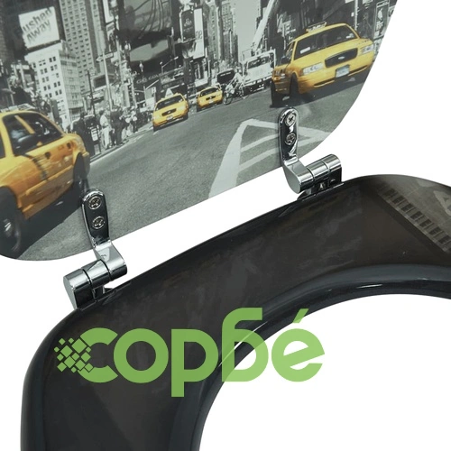 Тоалетна седалка с MDF капак, дизайн Ню Йорк  ➤ топ цена ➤ sorbe.bg