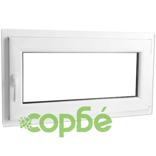 PVC прозорец, двоен стъклопакет, дръжка отляво, 1100 x 600 мм ➤ топ цена ➤ sorbe.bg
