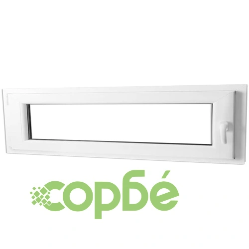 PVC прозорец, двоен стъклопакет, десен наклон, 1100 x 400 мм ➤ топ цена ➤ sorbe.bg