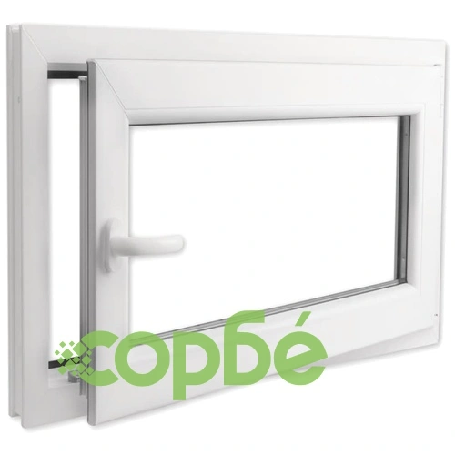 PVC прозорец, двоен стъклопакет, дръжка с наклон в ляво, 1000 x 700 мм ➤ топ цена ➤ sorbe.bg