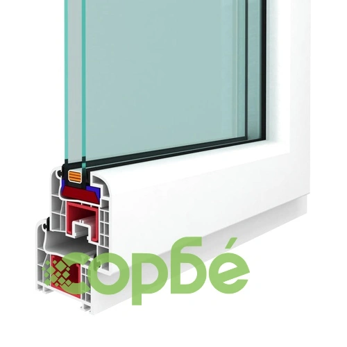 PVC прозорец, двоен стъклопакет, дръжка с наклон в ляво, 1000 x 700 мм ➤ топ цена ➤ sorbe.bg