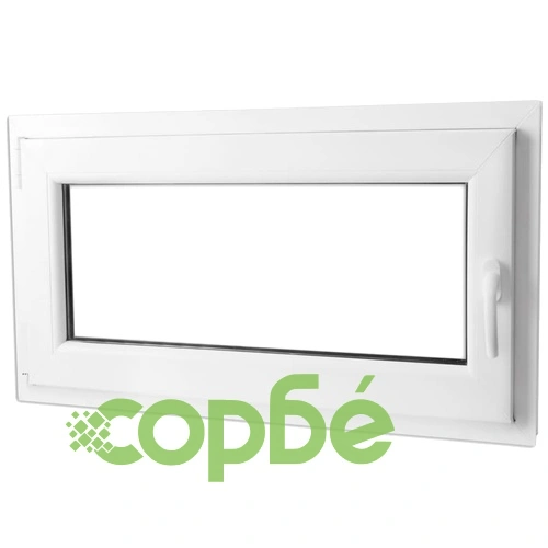 PVC прозорец, двоен стъклопакет, дръжка с наклон в дясно, 1000 x 600 мм ➤ топ цена ➤ sorbe.bg