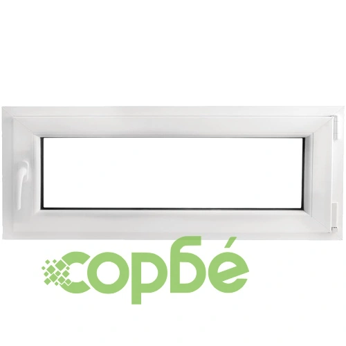 PVC прозорец, двоен стъклопакет, дръжка с наклон в ляво, 1000 x 400 мм ➤ топ цена ➤ sorbe.bg