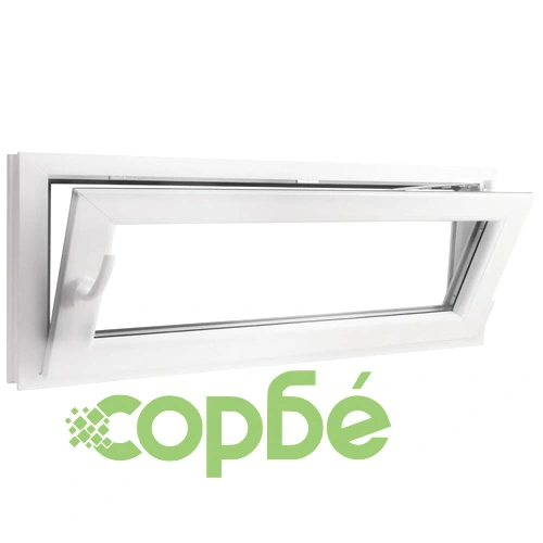 PVC прозорец, двоен стъклопакет, дръжка с наклон в ляво, 1000 x 400 мм ➤ топ цена ➤ sorbe.bg