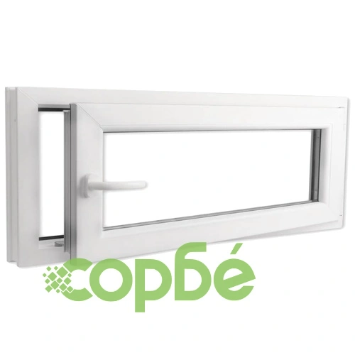 PVC прозорец, двоен стъклопакет, дръжка с наклон в ляво, 1000 x 400 мм ➤ топ цена ➤ sorbe.bg