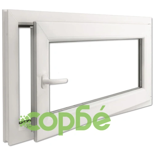 PVC прозорец, двоен стъклопакет, дръжка с наклон в ляво, 900 x 700 мм ➤ топ цена ➤ sorbe.bg