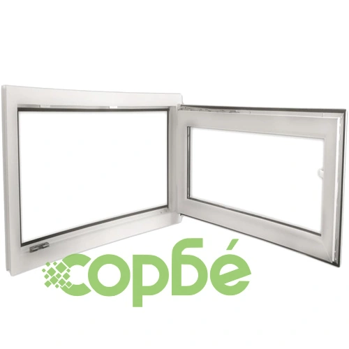 PVC прозорец, двоен стъклопакет, дръжка с наклон в ляво, 900 x 700 мм ➤ топ цена ➤ sorbe.bg