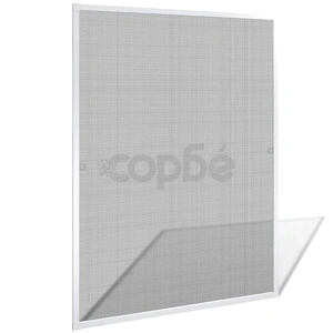 Бял комарник за прозорци 100 x 120 см