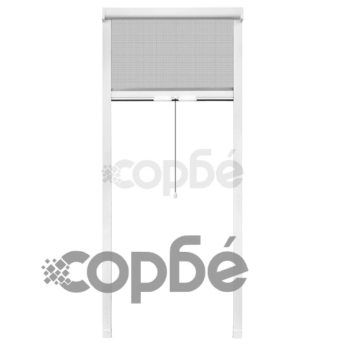 Бял ролетен комарник за прозорци 60 x 150 см ➤ топ цена ➤ sorbe.bg
