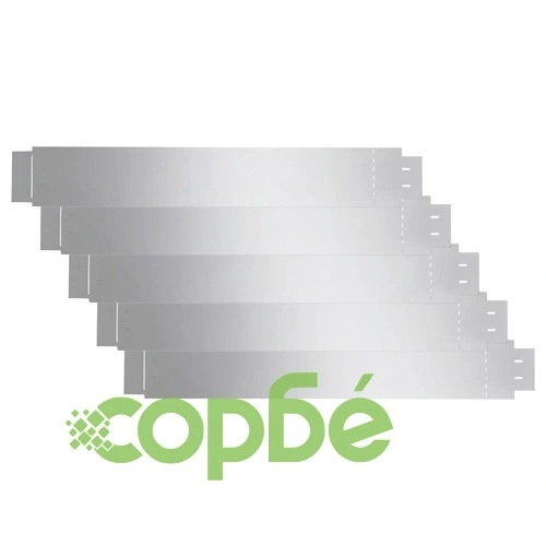 Комплект бордюрни ленти поцинкована стомана 5 части 100x14 см ➤ топ цена ➤ sorbe.bg