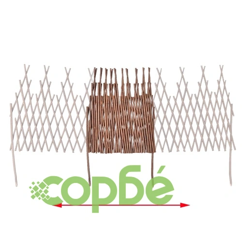 Ограда от върбови решетки 5 бр. 170x37 см ➤ топ цена ➤ sorbe.bg