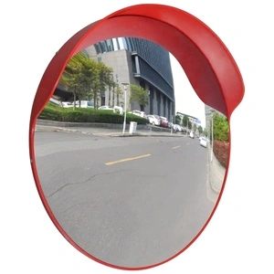 Изпъкнало пътно огледало, PC пластмаса, оранжево, 60 см, улично