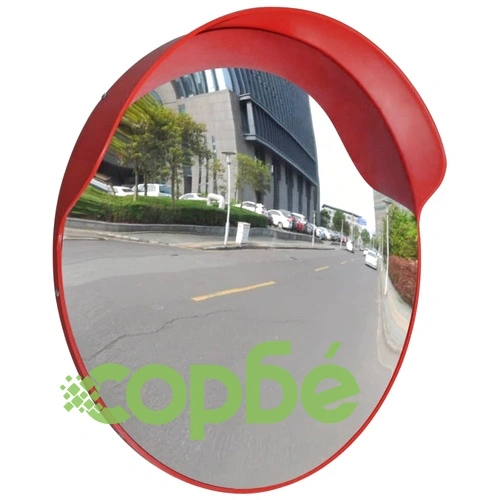 Изпъкнало пътно огледало, PC пластмаса, оранжево, 60 см, улично ➤ топ цена ➤ sorbe.bg