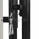 Единична оградна врата,100x200 см, черна