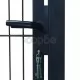 2D Оградна врата, единична, антрацитно сиво, 106х190 см