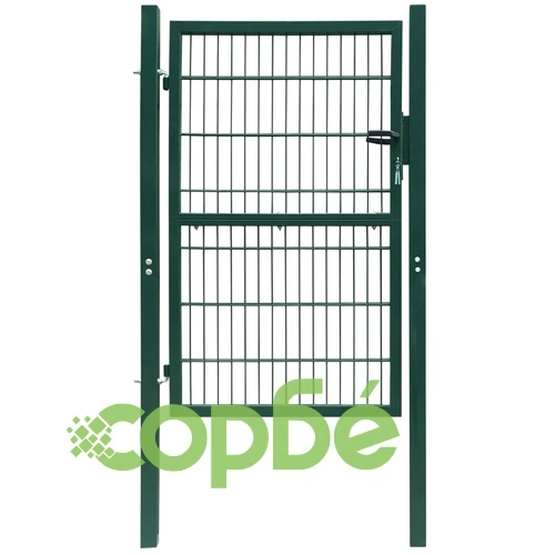 2D Оградна врата, единична, зелена, 106х190 см ➤ топ цена ➤ sorbe.bg