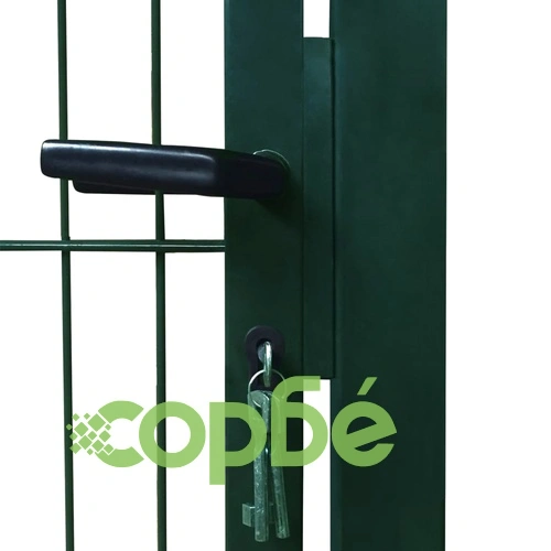 2D Оградна врата, единична, зелена, 106х210 см ➤ топ цена ➤ sorbe.bg