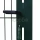 2D Оградна врата, единична, зелена, 106х210 см