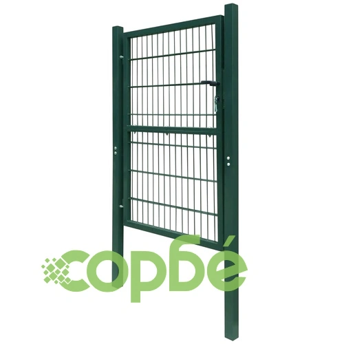 2D Оградна врата, единична, зелена, 106х250 см ➤ топ цена ➤ sorbe.bg