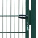 2D Оградна врата, единична, зелена, 106х250 см