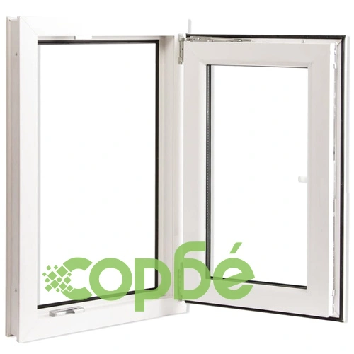 PVC прозорец, троен стъклопакет, дръжка с наклон, в ляво, 500 x 750 мм ➤ топ цена ➤ sorbe.bg