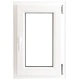 PVC прозорец, троен стъклопакет, дръжка с наклон, в ляво, 500 x 750 мм