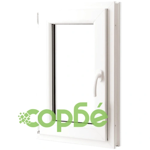 PVC прозорец, троен стъклопакет, дръжка с наклон в дясно, 500 x 750 мм  ➤ топ цена ➤ sorbe.bg