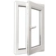 PVC прозорец, троен стъклопакет, дръжка с наклон в ляво, 600 x 1000 мм