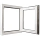 PVC прозорец, троен стъклопакет, дръжка с наклон в ляво, 600 x 800 мм